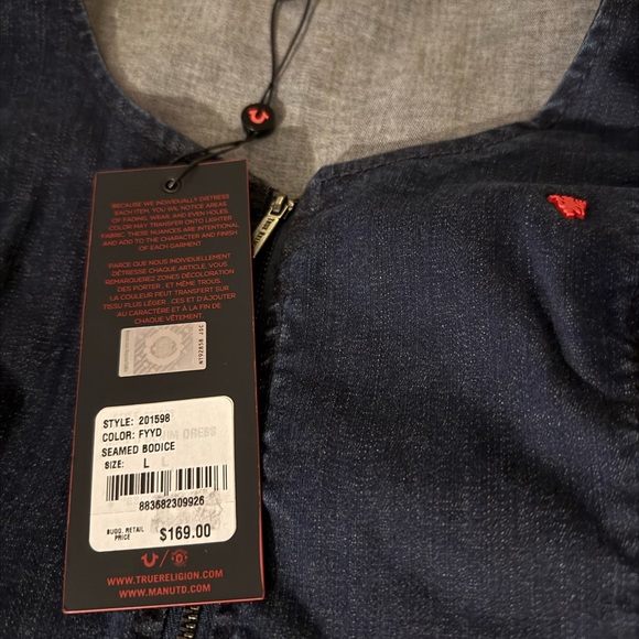 True Religion Indigo Denim Dress - Picture 3 of 4